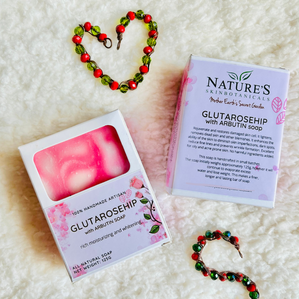 Glutathione with Rosehip Soap 125g Khrystal Beauty Essences - Handcrafted Soap and Skin Care Products Glutathione with Rosehip Soap 125g Khrystal Beauty Essences - Handcrafted Soap and Skin Care Products