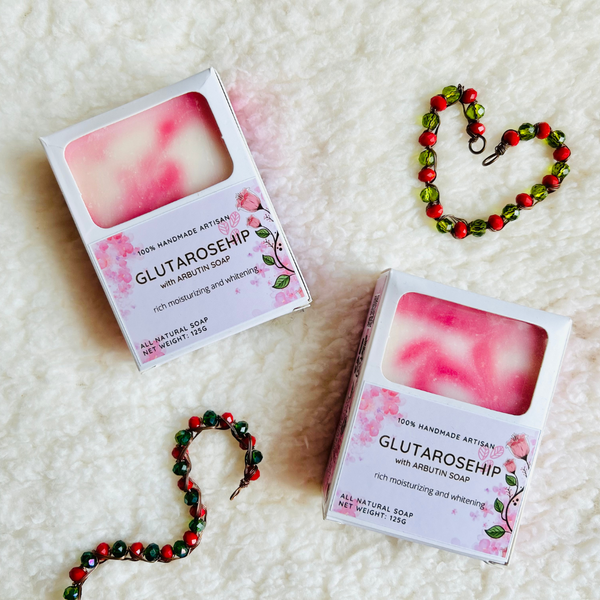 Glutathione with Rosehip Soap 125g Khrystal Beauty Essences - Handcrafted Soap and Skin Care Products Glutathione with Rosehip Soap 125g Khrystal Beauty Essences - Handcrafted Soap and Skin Care Products