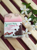 Peppermint Mocha with Cranberry Pie Soap